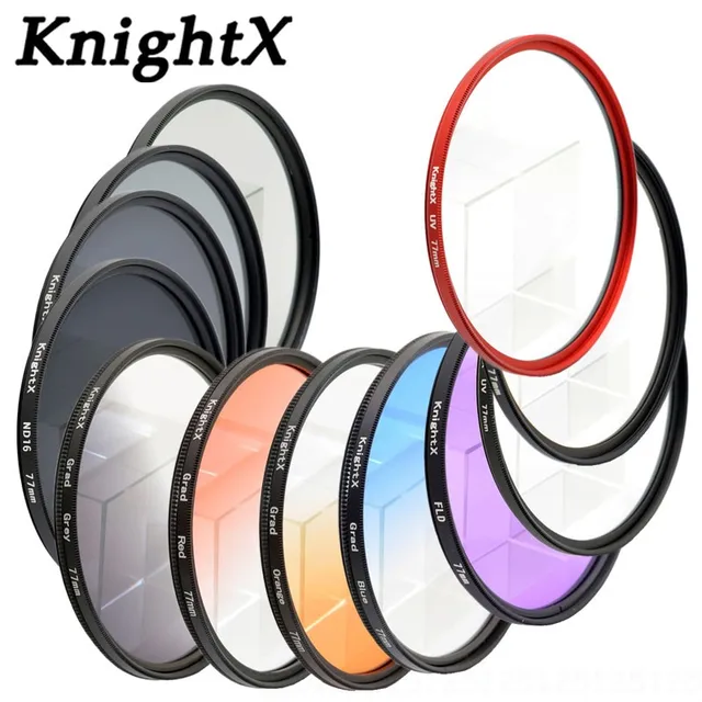 Best Offers KnightX Grad red 49 52 55 58 62 67 72 77 lens filter for Sony Canon Nikon photography lentes para 700d d300 dslr d750 a55 lentes