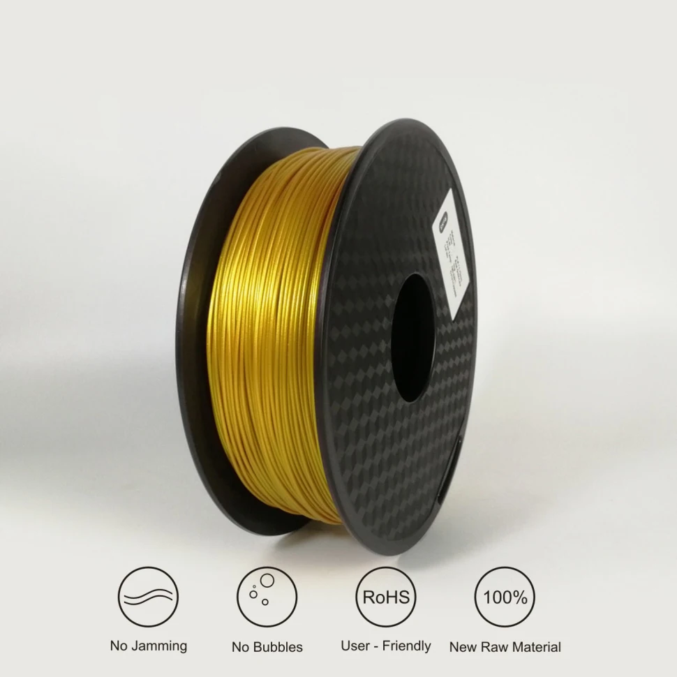 TOPZEAL настоящий золотой цвет 3d принтер PLA нити 1,75 мм 3D нити 1 кг/рулон PLA для 3d принтера и 3D ручки