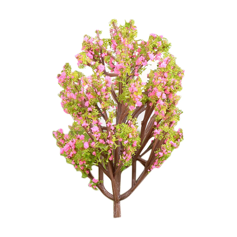

Artificial Mini Tree Plants Miniature Garden Landscaping Decor Simulation Plastic Tree Decoration House Model Lagerstroemia Tree