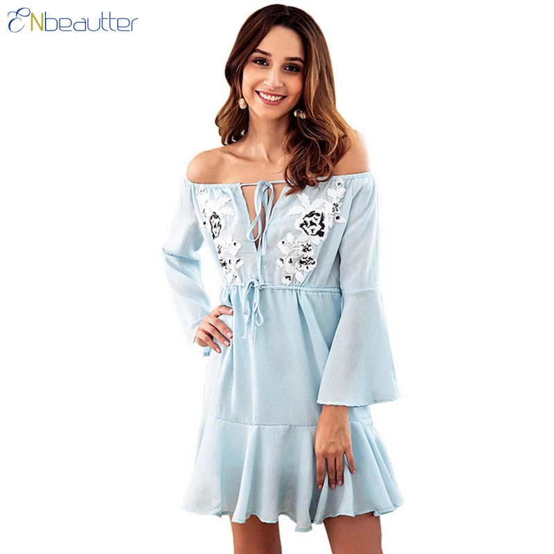 ENbeautter Woman Dresses Elegant Sexy Off The Shou...