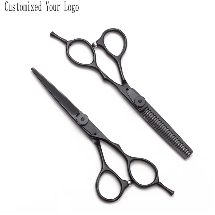 6 дюймов 17,5 см JP 440 индивидуальный логотип парикмахерские принадлежности парикмахерские ножницы филировочные ножницы Профессиональные ножницы для волос C9015 - Цвет: C9015 Hei D 6N