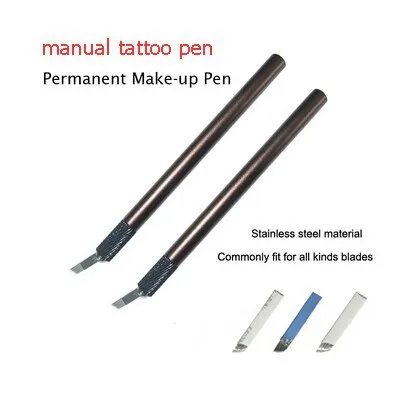 Мини Алюминий постоянный ручной брови татуировки Макияж ручка для постоянного Макияж косметический eyebrowstattooing поставки
