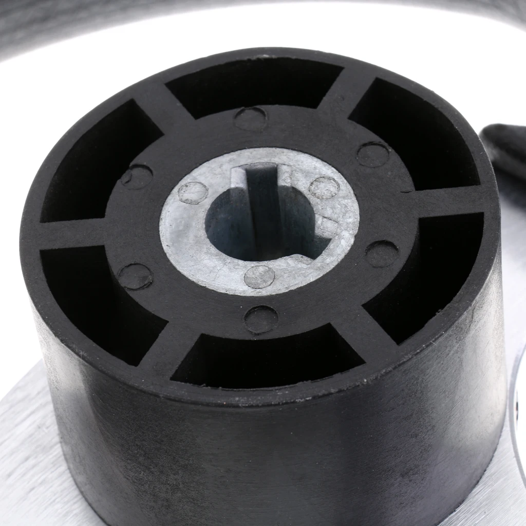New 315mm Aluminum Alloy Marine Boat Pontoon Steering Wheel 3 Spoke 3/4' Shaft for Canoe Kayak Boat Accessories