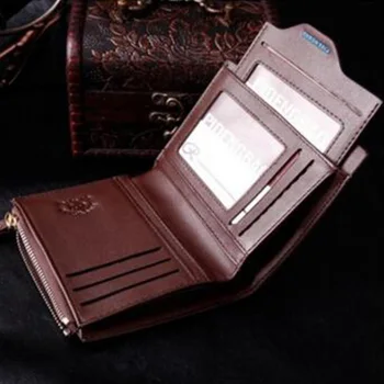 

1PC Men's Faux Leather ID Credit Card Holder Clutch Bifold Coin Purse Simple Card Holder Bag Coin Holder High Quality Hot Sale