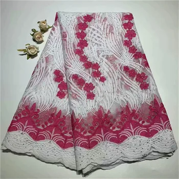 

High Quality Swiss Voile Laces Switzerland Cotton African Dry Cotton Lace Fabric 2019 stones Nigerian Man or Women Voile Lace