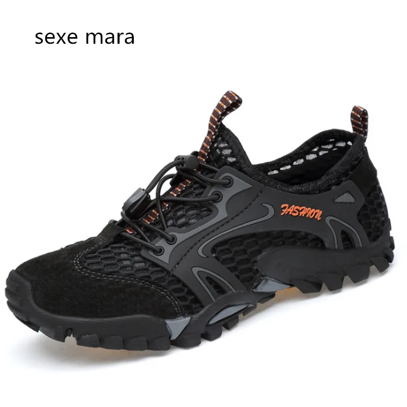 

size 39-46 NEW Summer Outdoor Breathable Sport shoes men Sneakers Running shoes men Walking Anti-skid Off-road Brand Sneaker 1n