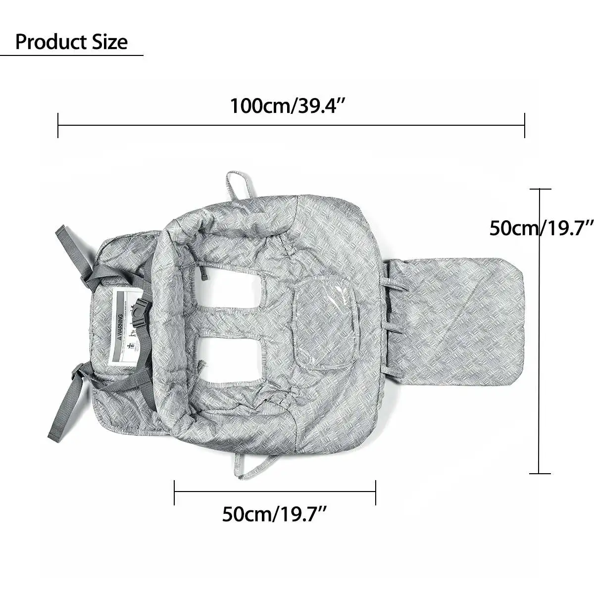 Многофункциональная детская продуктовая тележка, защитная крышка, мягкая Накладка для тележки, Детские Безопасные сиденья для детей+ сумка для телефона
