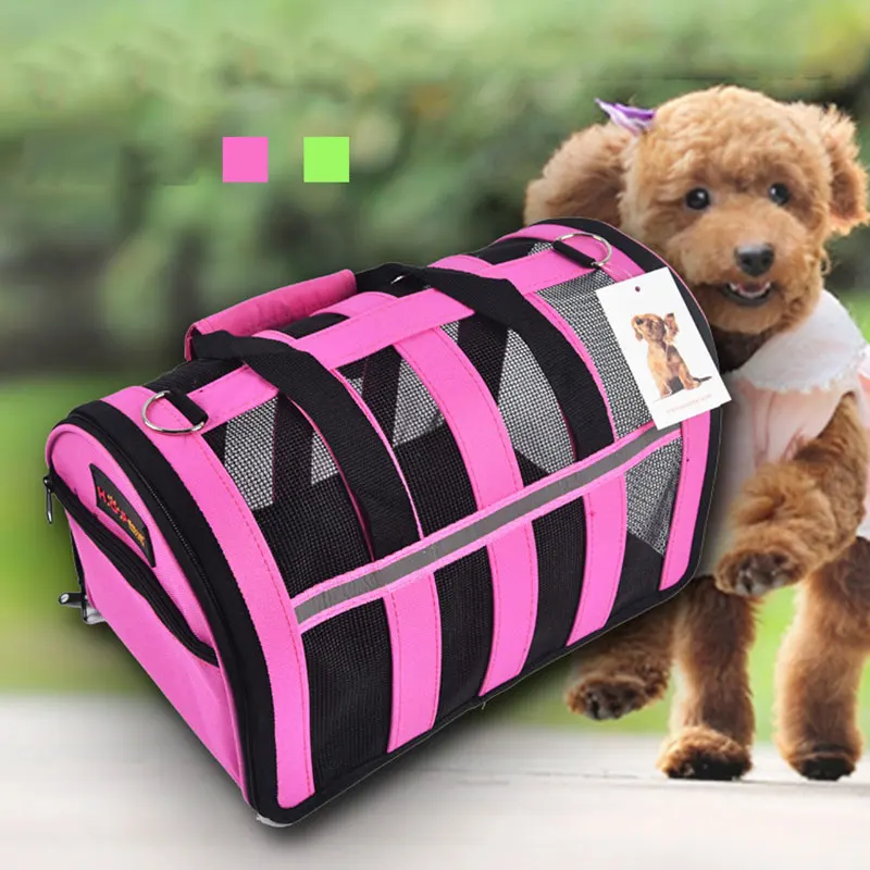 New Arrival Fashion Pet Dog Travel Bag Breathable Foldable Mesh Oxford