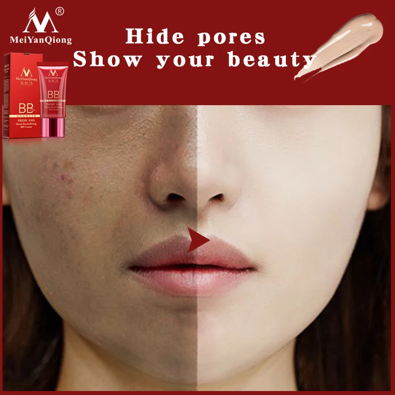 

MeiYanQiong Moist Revitalizing BB Cream Makeup Face Care Whitening Foundation Concealer Compact Prevent Bask Skin Care