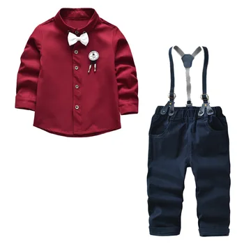 

Baby Boy Boutique Clothes Sets Winter Children Boys Outfits Set Toddler Christmas Gentlema Suit Long Sleeve Kids Clothes Sets