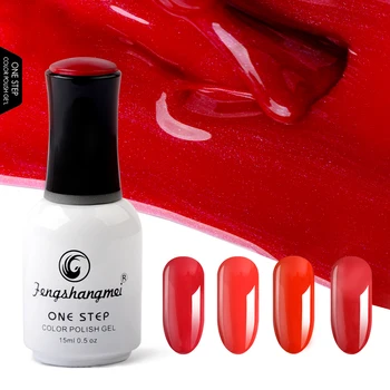 

fengshangmei 15ml One Step Gel Varnish For Nail Manicure Art Design Gel lak Easy Use UV or Led 3 in 1 Gel Nail Polish