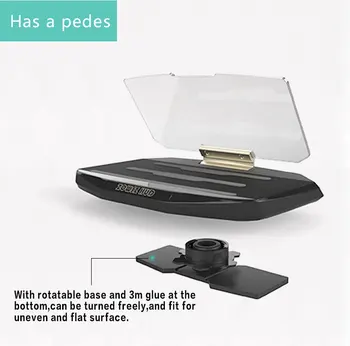 

Black Universal Smartphone Projector HUD Head Up Display Holder Car Storage Car GPS Navigator Mount Stand Phone Holder
