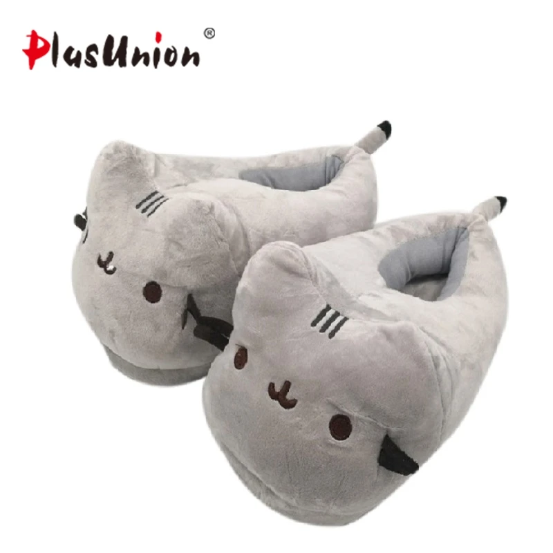 En Ligne Tigre chaud d hiver des animaux en peluche pantoufles de bande dessinée anime furry fluffy maison maison pantoufle avec fourrure femmes adultes mules chaussures