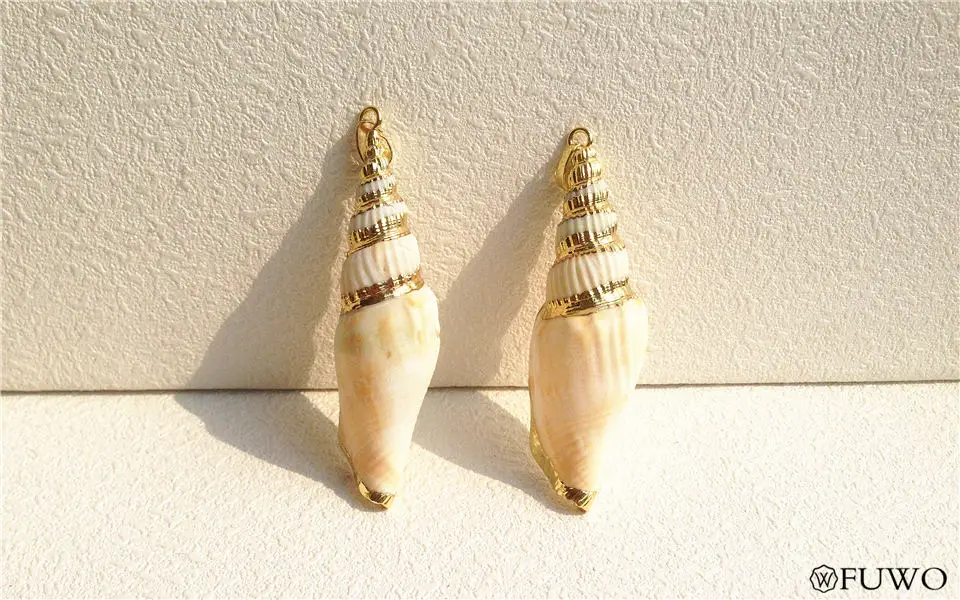Natural Seashell Snail Pendant 9