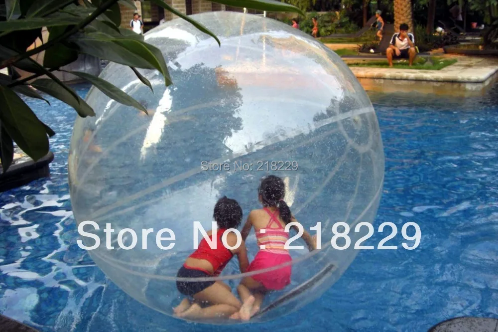 high qualtity water walking ball diameter 1.2 M safety load 180 KG 0.8mm transparent PVC durable and hard Wholesale Sports & Entertainment