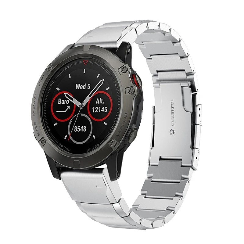 Удобный браслет для Garmin fenix 3/Fenix 3 HR/Fenix 5X ремешок для часов быстрая установка ремешки из нержавеющей стали ремень