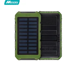 Cargador Solar Solar Power Bank 10000 mAh Paquete Externo de La Batería de Reserva Portable para el Teléfono Móvil A Prueba de agua, Tablet, cámara