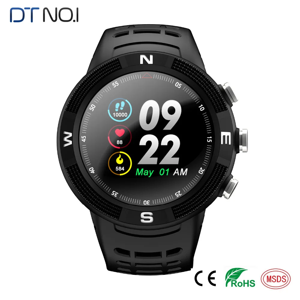 F18 3D Screen Smartwatch Sports Bluetooth 4.2 IP68 Waterproof Smart Watch GPS Call Message Reminder Pedometer Sleep Monitor 9.7