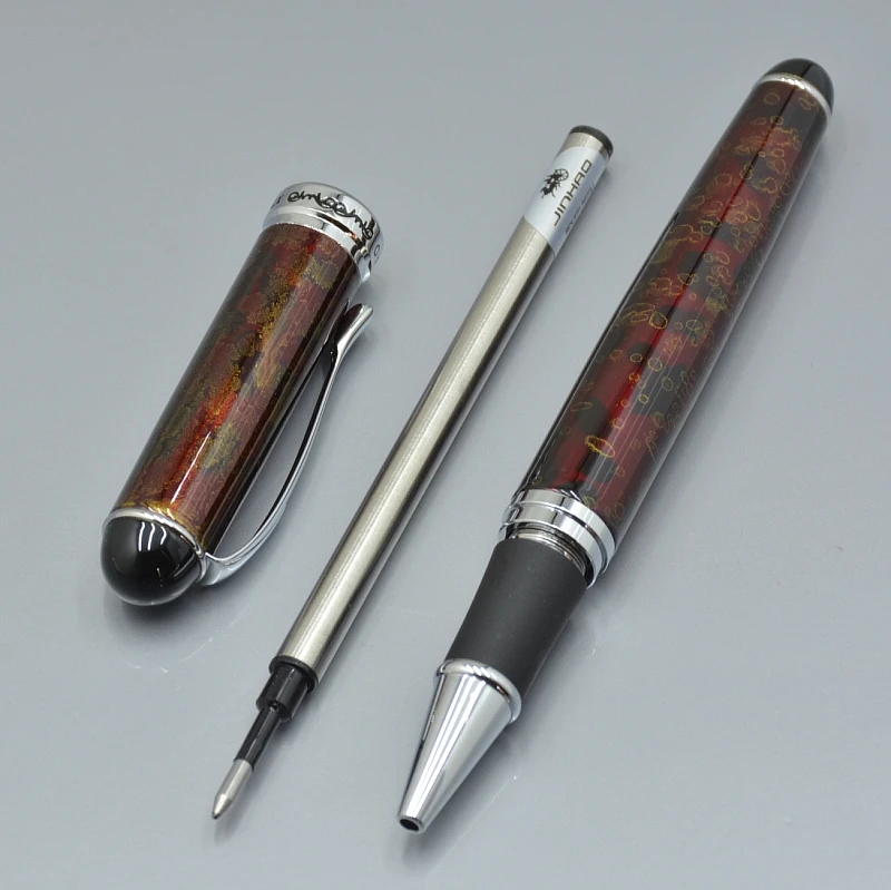 JINHAO 750 бренд 15 цветов металлический круглый ролик ручка для школы офиса Канцтовары классические шариковые ручки для Рождественский подарок