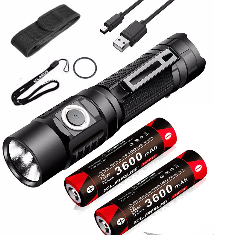 Кларус G10 1800 люмен CREE XPH35 HD E4 светодиодный 18650 Тактический USB Перезаряжаемые