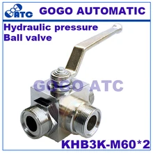 Гидравлическое давление шаровой клапан KHB3K-M60* 2 наружная резьба углеродистой стали два-три позиции-способ высокого давления мяч клапан