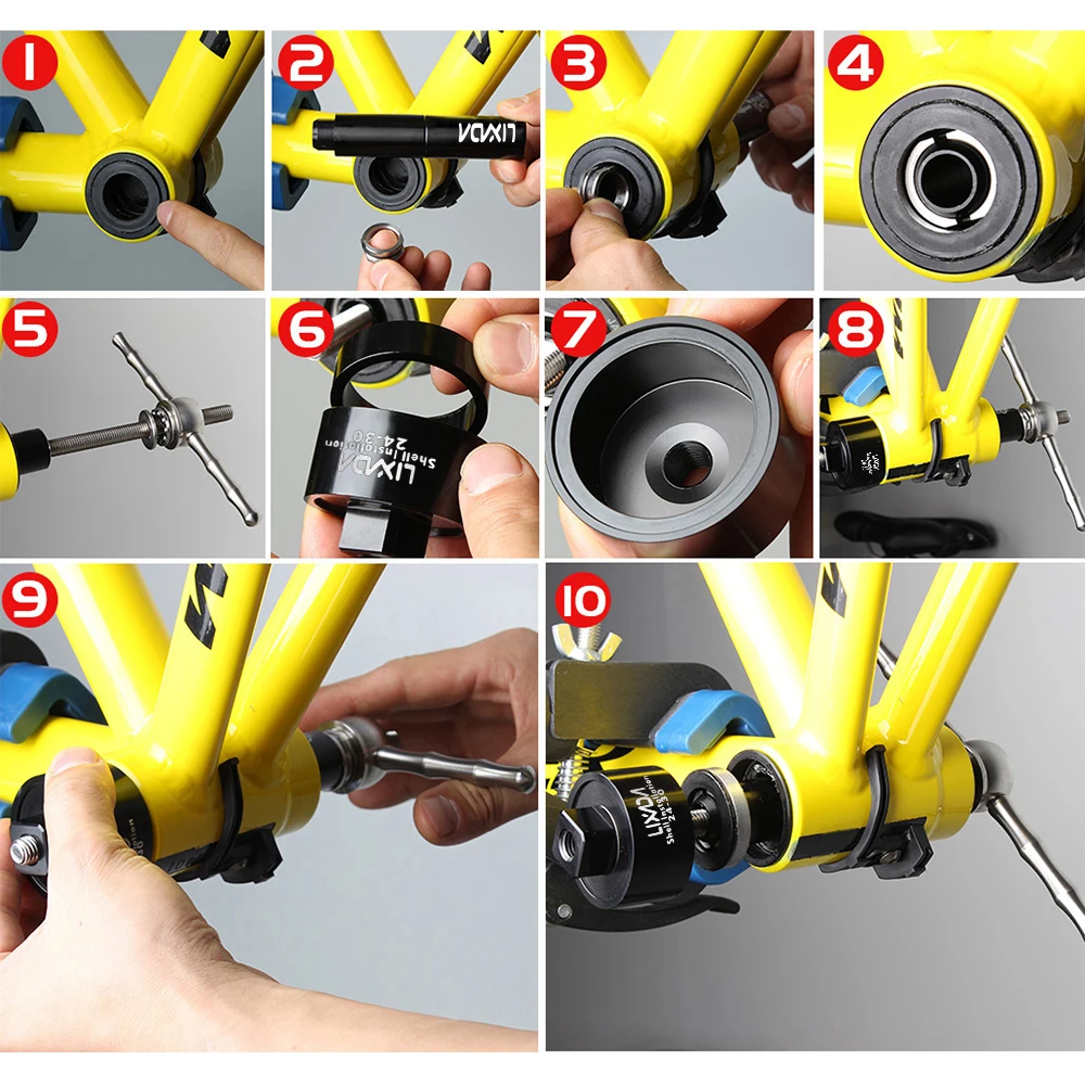 Lixada инструмент для велосипеда кронштейн для установки и удаления набор инструментов для снятия кронштейна для BB86/BB30/BB91/BB92/PF30