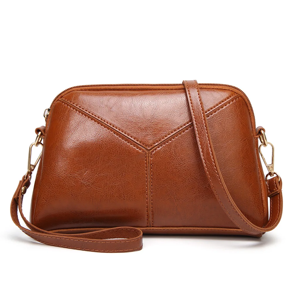 new women's shoulder bag fashion diagonal small square package women's messenger bag version of the stitching hand bag - Цвет: Brown