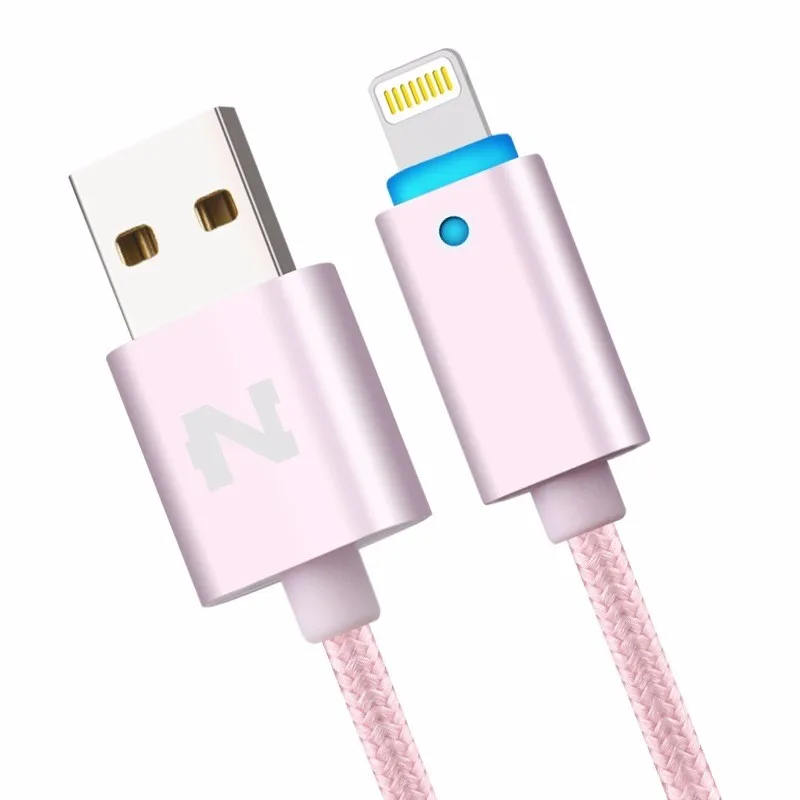 MFI For iPhone5 5S SE 5C 6 Plus ipad 4 mini Air NOHON 150cm LED SMART for Lightning Dock USB Data Charger Cable Line IOS 6 7 8 9 (10)