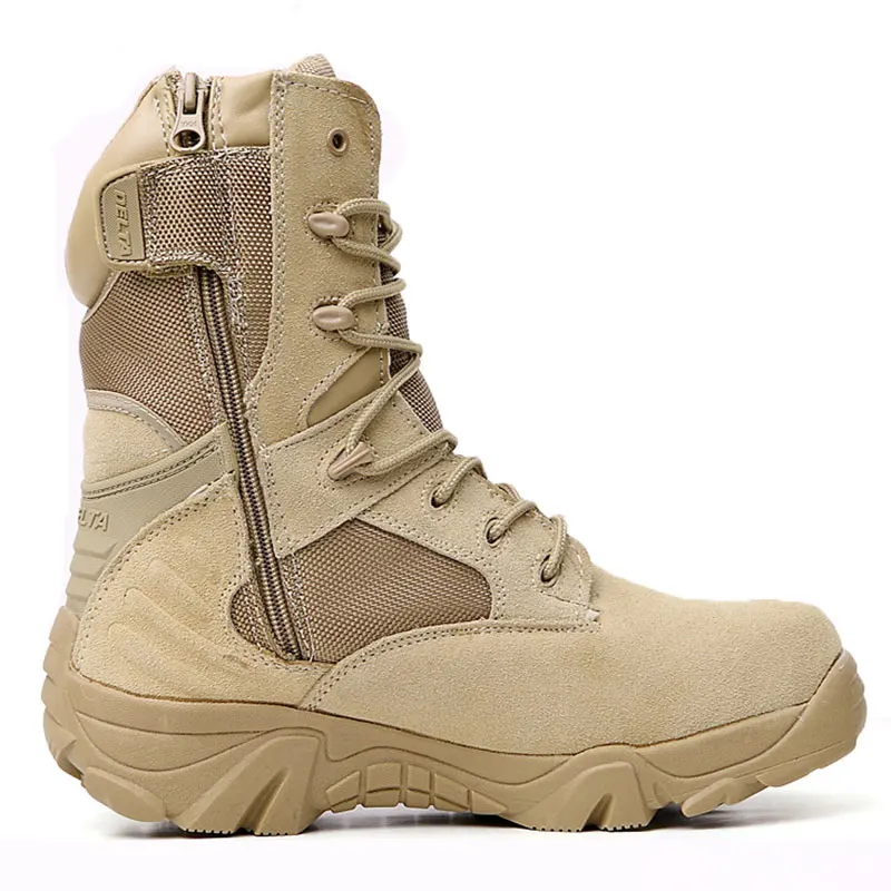 Désert top Hommes Bottes slip Delta Tactique black Anti Air En Lacets Combat D'hiver À Plein Commando Khaki Chaussures Randonnée Tendance Haute pTwapqr