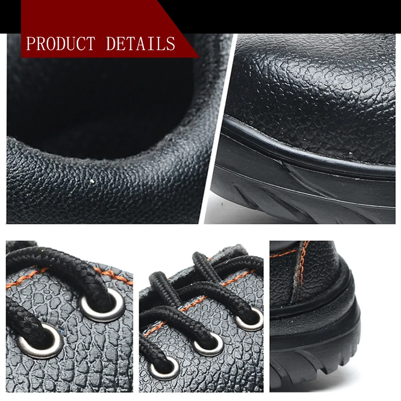 С дышащими отверстиями легкие и удобные модные черные мужские рабочие ботинки безопасная обувь полный стальной носок Удобная безопасность