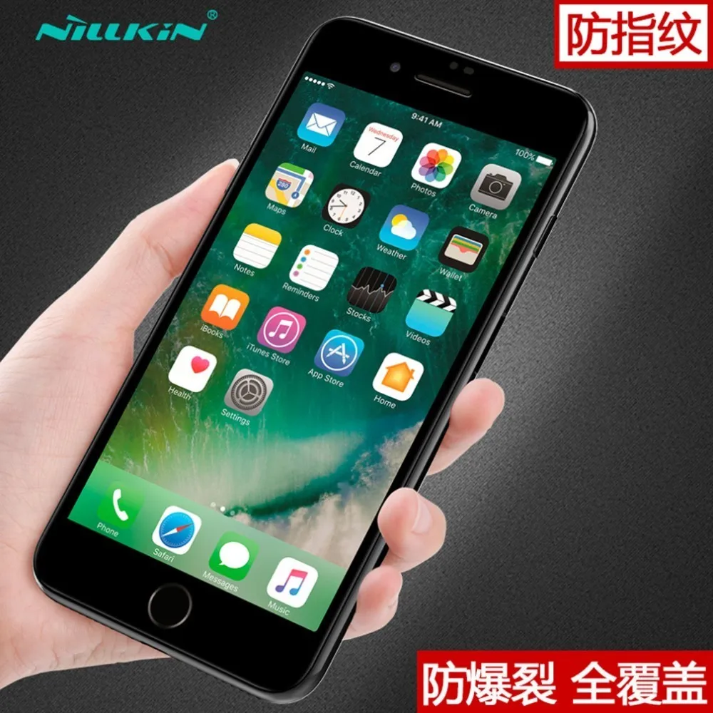 Для iphone 8 plus стекло NILLKIN XD антибликовое Защитное стекло для экрана для iphone 7 8 plus 8 plus 3D защитное закаленное стекло - Цвет: Black