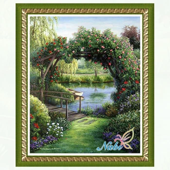 

nature full gear beads rhinestone 170EE - Square diamond mosaic painting Diamond embroidery cross stitch
