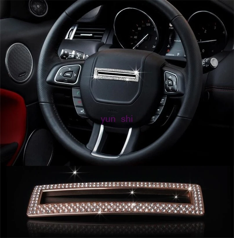 2 Color Metal Car Steering Wheel Badge Decoration Frame Stickers Car-styling For Land Rover Range Rover Sport Evoque accessories