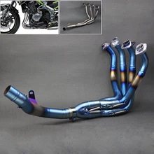 Z900 2017 Motorcycle Exhaust Muffler Pipe Modified Stainess Steel Front Pipe Tube Full System For Kawasaki Z900 2017 z 900 17