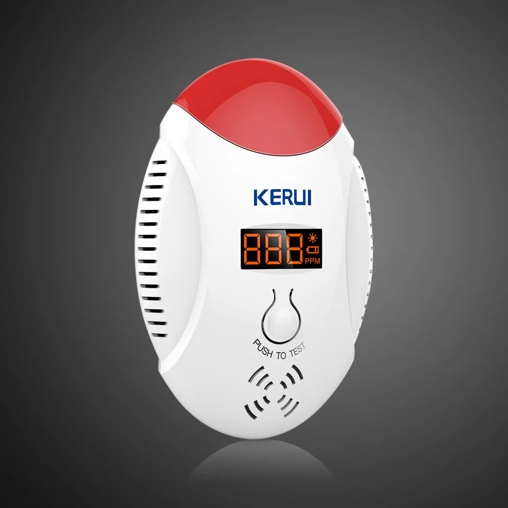 Kerui Беспроводной светодиодный цифровой дисплей Угарный газ Сенсор детектор угарного газа сигнализации Предупреждение сигнализации Сенсор
