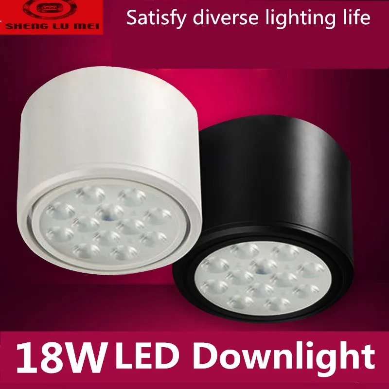 10 шт./лот AC90-260V привело поверхностного монтажа downlight 7 Вт 12 18 гостиная прихожая