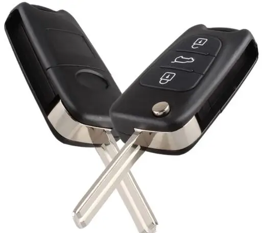 3 Button Hyundai I30 IX35 flip folding  remote key shell (35)-1