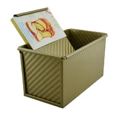 450 г желтый волнистый антипригарный контейнер для тостов тост плесень с крышкой форма для хлеба крышка