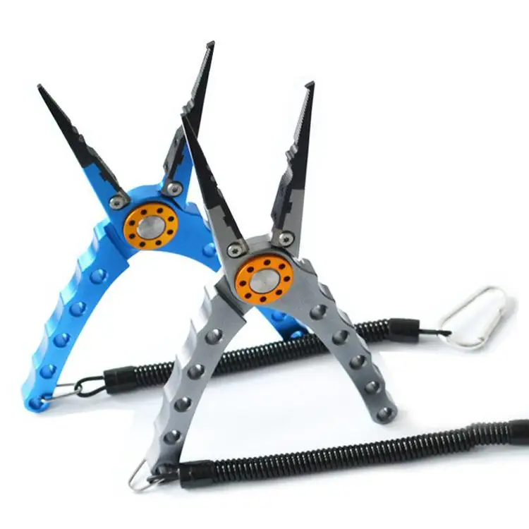 

None 5 In 1 Fishing Pliers Multifunction Aluminum Pliers Control Line Cutter Pulling Portable Anti-corrosion Fishing Tools