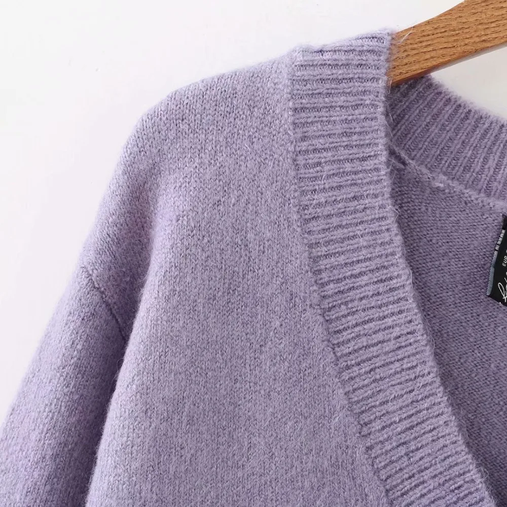 Большой размер, v-образный вырез, длинный рукав, Женский вязаный пуловер,, Повседневный, однотонный, карамельный цвет и фиолетовый, женский свитер, шерсть, для женщин, 5XL