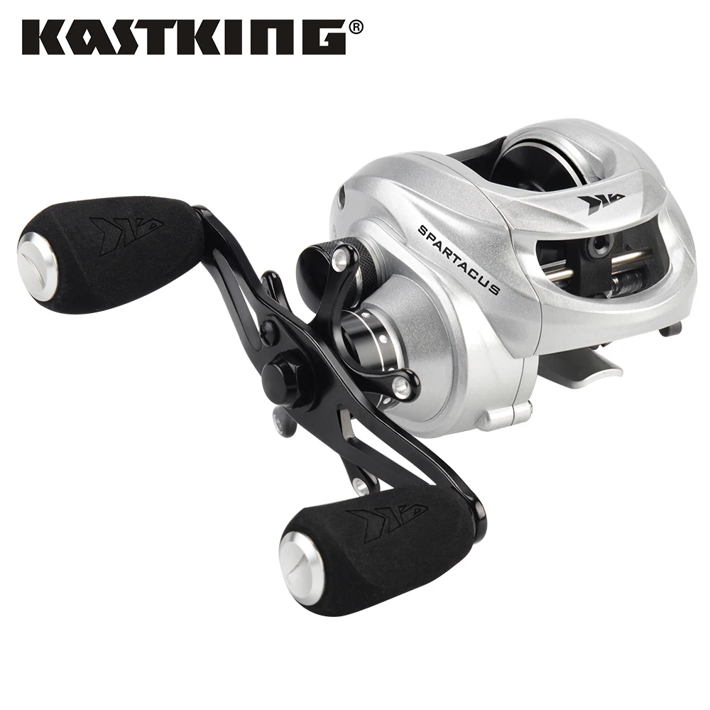 

KastKing Spartacus Baitcasting Fishing Reel Magnetic and Centrifugal Dual Brake Right or Left Comfortable Handle Bass Fishing