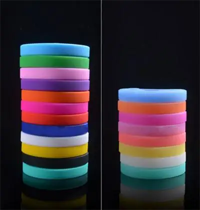 

Silicone Rubber Wristband Flexible Wrist Band Cuff Bracelet Sports Casual Bangle 20cm For Women Men 12 Colors