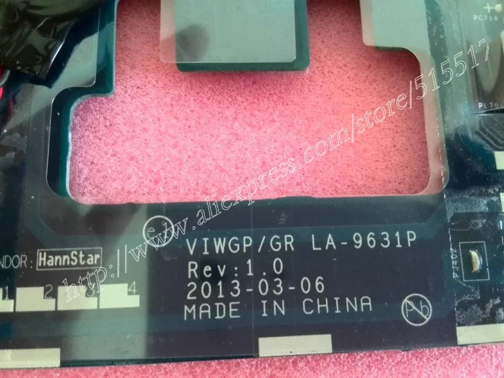 r Lenovo G500 Notebook Mainboard VIWGPGR LA-9631P REV1.0 Motheboard 2