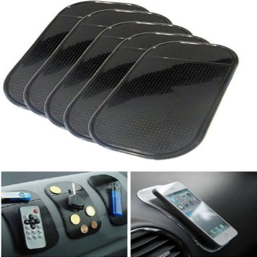 5Pcs/lot Universal Car Dashboard Magic Anti slip Black Mat Non slip