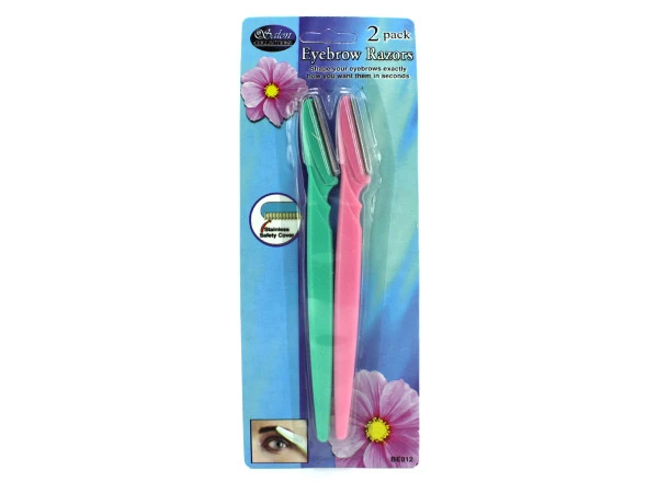 Bulk Buys BE012-72 5-3/4" Length Eyebrow razor set - Pack of 72 (1)