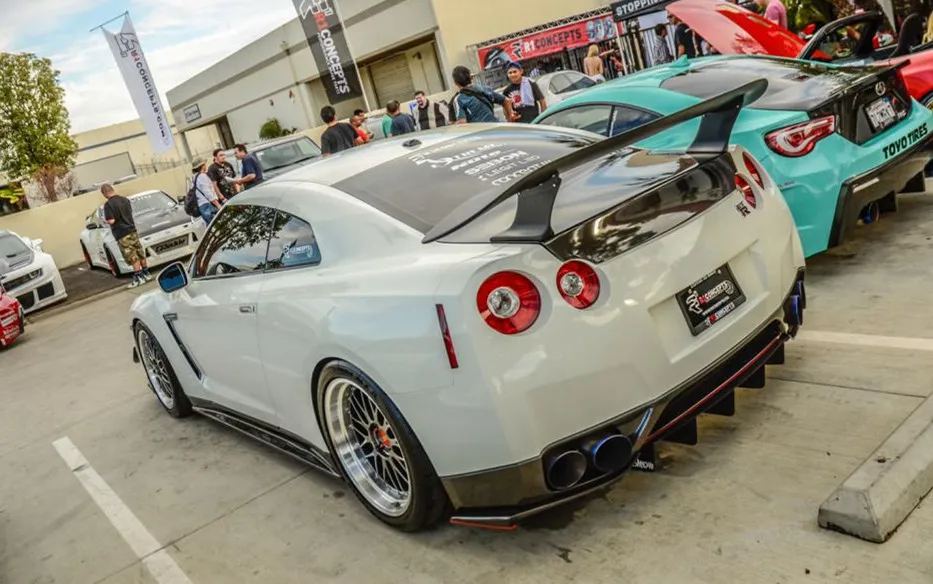 2008- GTR R35 GT-R 350Z ESPRITT стиль GT WING-165CM CBA DBA углеродное волокно заднее крыло спойлера GT для GTR R35