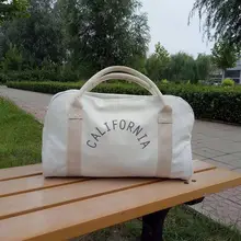 

Foldable Independent Shose Gym Bags Women Occident Style Canvas Fitness Crossbody Bag Men Outdoor Sport Training Travel Storage