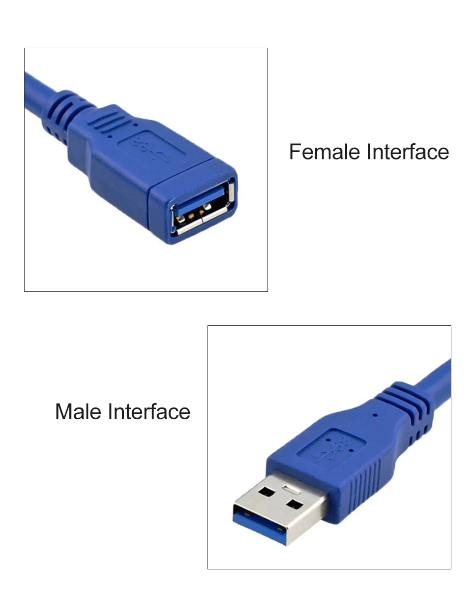 1,5 м 3,0 высокоскоростной USB удлинитель кабель-удлинитель для мужчин и женщин медный сердечник для зарядки ноутбука