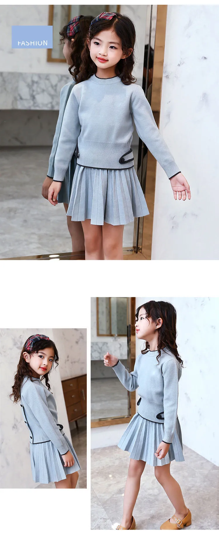 knitting big girl long sleeve set knitted kid girls set 2017 pink blue knit sweaters tops pleated skits children clothing suits  5 6 7 8 9 10 11 12 13 14 15 years little teenage girls  clothing set for girls girls winter set girl clothing se (8)