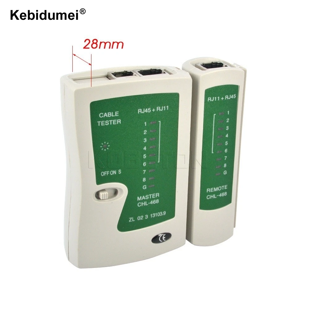 Kebidumei RJ45 RJ11Cat5 Cat6 LAN Кабельный тестер Ручной сетевой кабель тестер провода телефонной линии детектор трекер набор инструментов